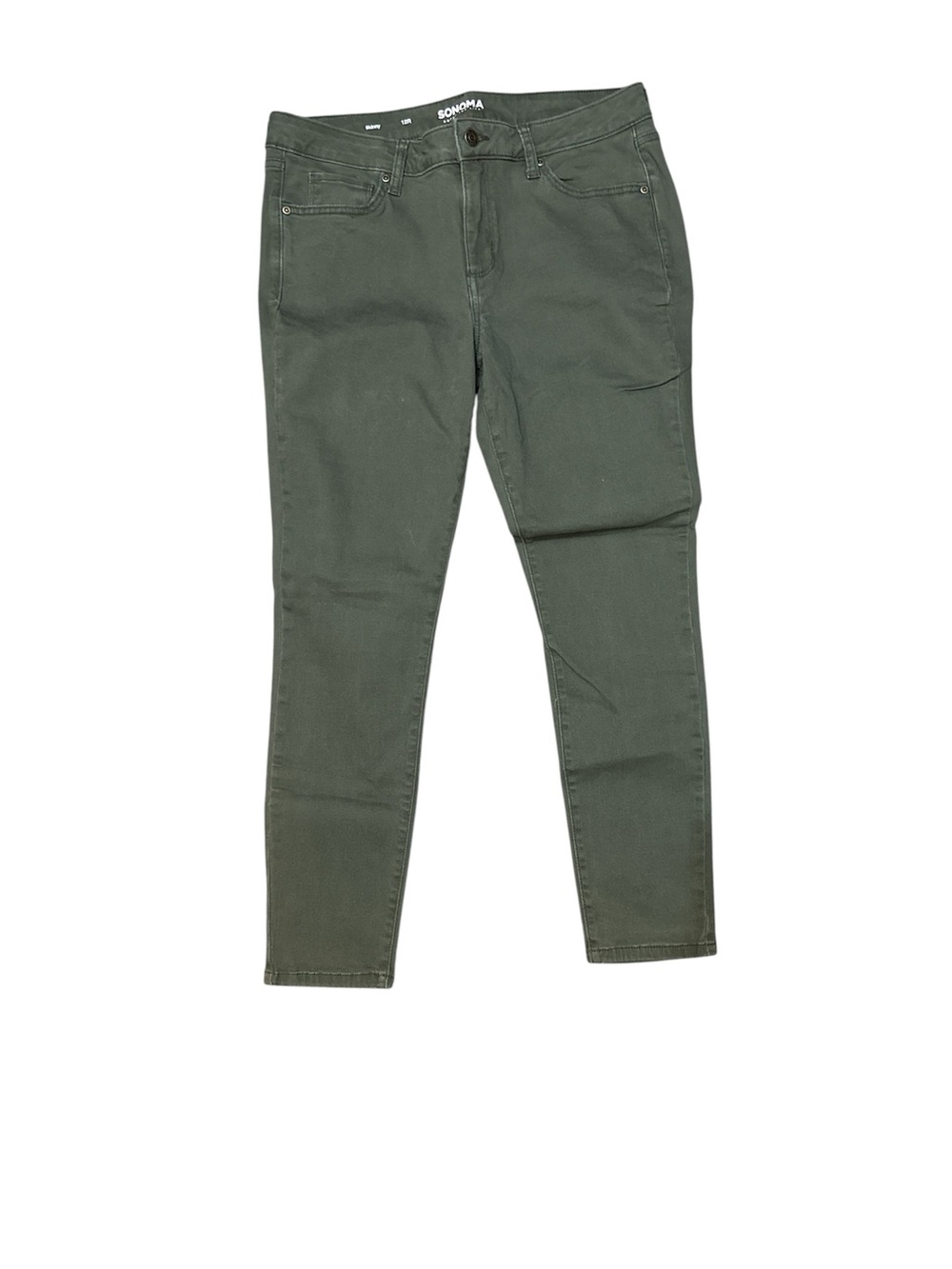 Women’s Sonoma Olive Green Women’s Slim Jeans size 12 NWOT